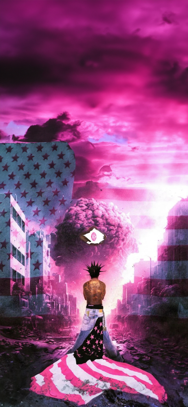 640x1390 Pink Tape Wallpaper, Phone