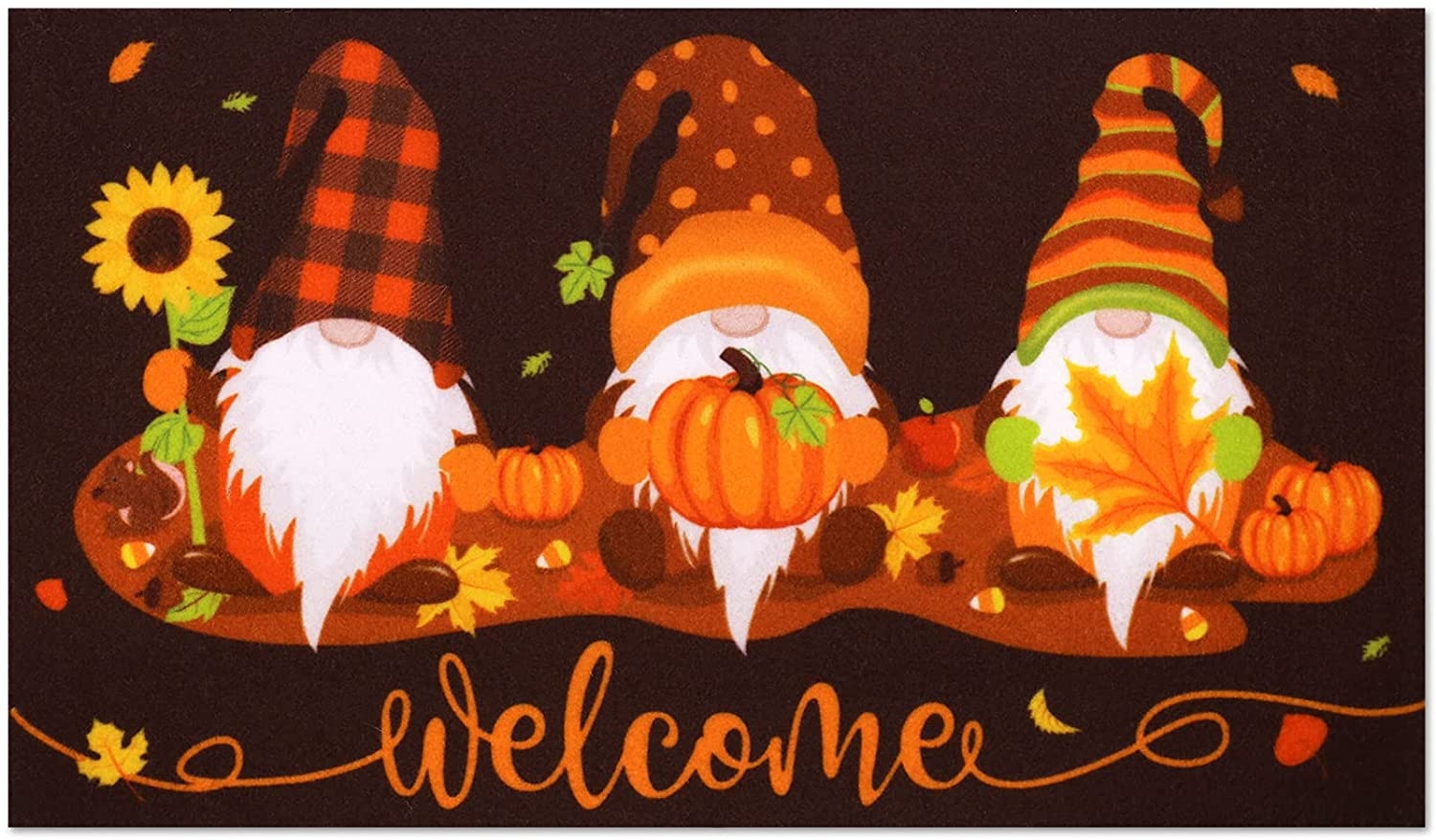 1500x880 Buy Fall Welcome Gnome Doormat Indoor Outdoor Autumn Greeting Front Porch Rugs Scandinavian Dwarf with Pumpkin Maple Leaves Floor Mat Gift Entrance Patio Carpet Decoration 17 x 30 Inches Online in Indonesia. B097SY8TJP, Desktop