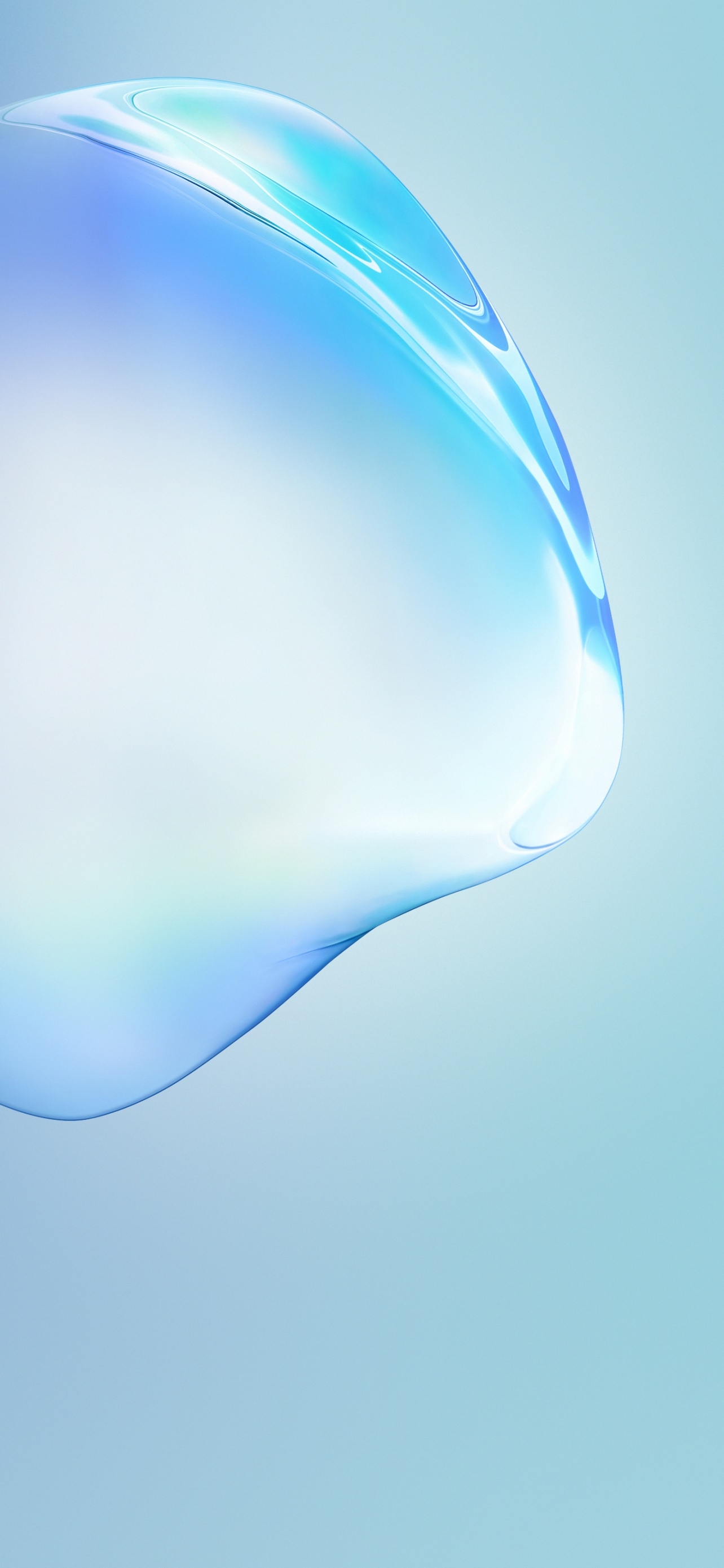 1290x2780 Samsung Galaxy Note10 Wallpaper 4K, Bubble, Blue, Stock, Android Abstract, Phone