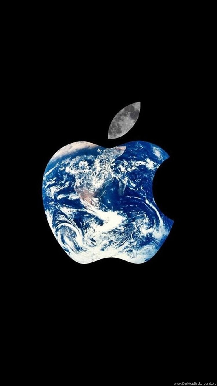 750x1340 Earth Apple LOGO iPhone 6 Wallpaper Desktop Background, Phone