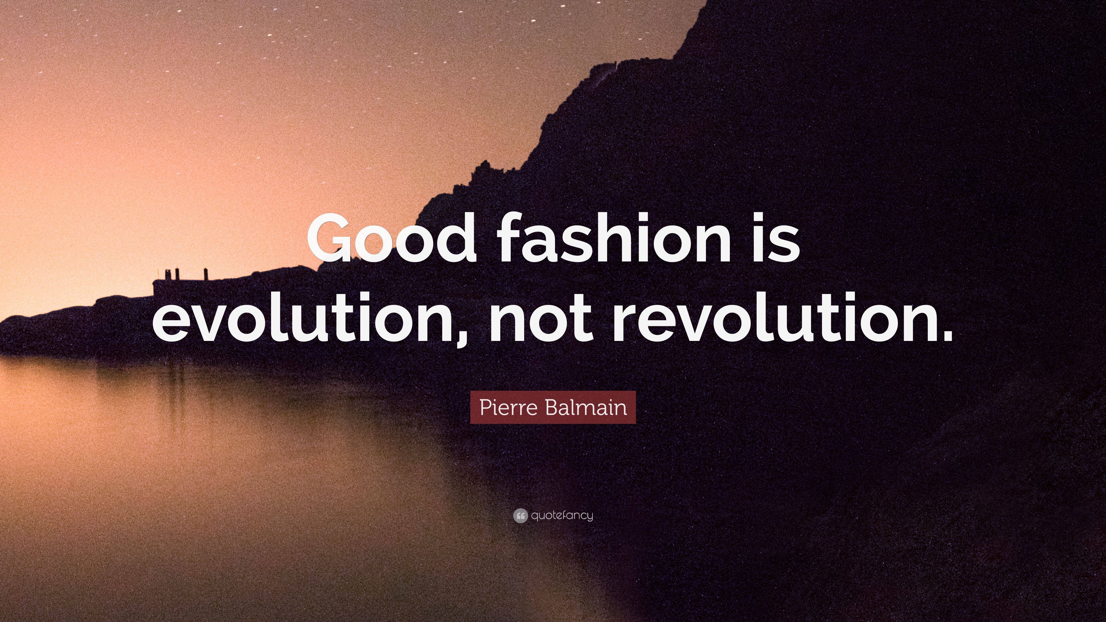 3840x2160 Pierre Balmain Quote: “Good fashion is evolution, not revolution, Desktop