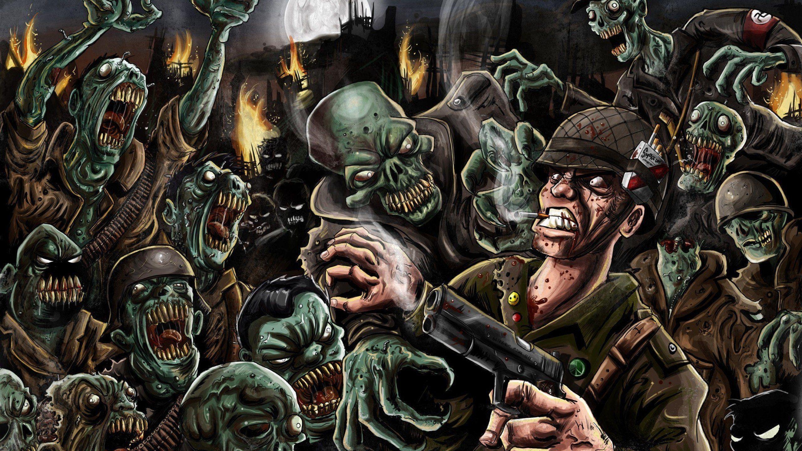 2560x1440 Call Of Duty World At War Zombie Wallpaper, Desktop