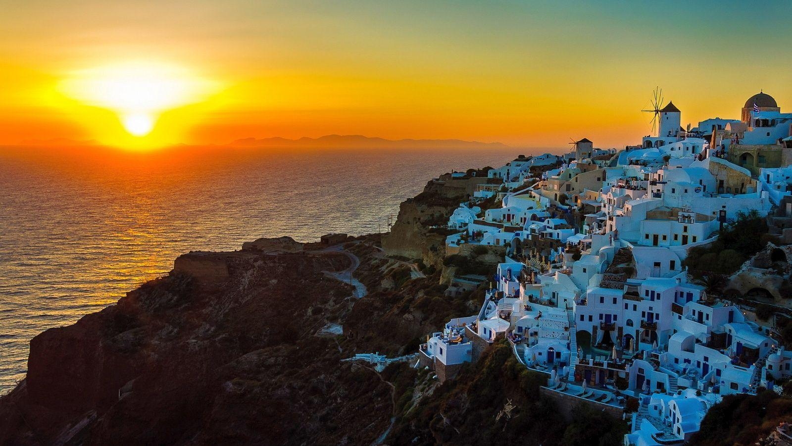 1600x900 Greece Wallpaper, Desktop