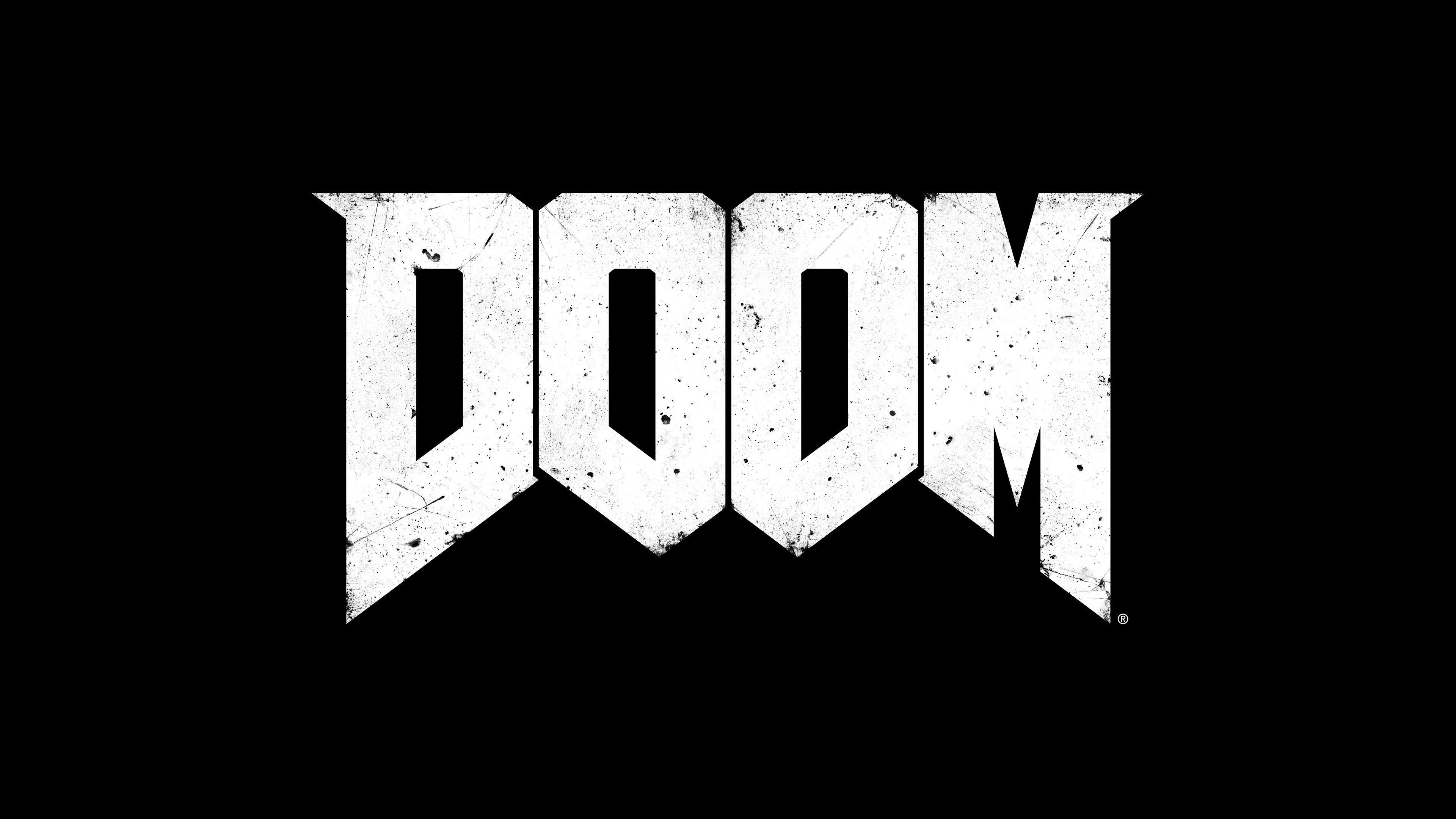 3840x2160 Download Doom Game Logo HD 4k Wallpaper In 2048x1152 Screen, Desktop