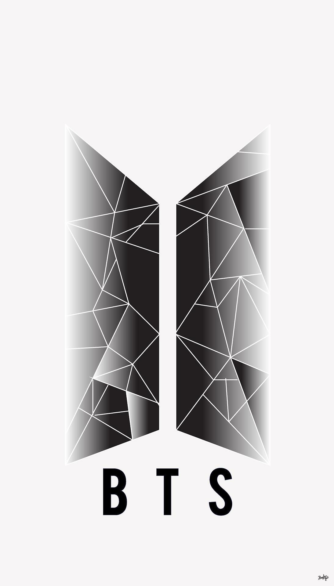 1100x1920 Free Bts Logo Wallpaper, Bts Logo Wallpaper Download, Phone