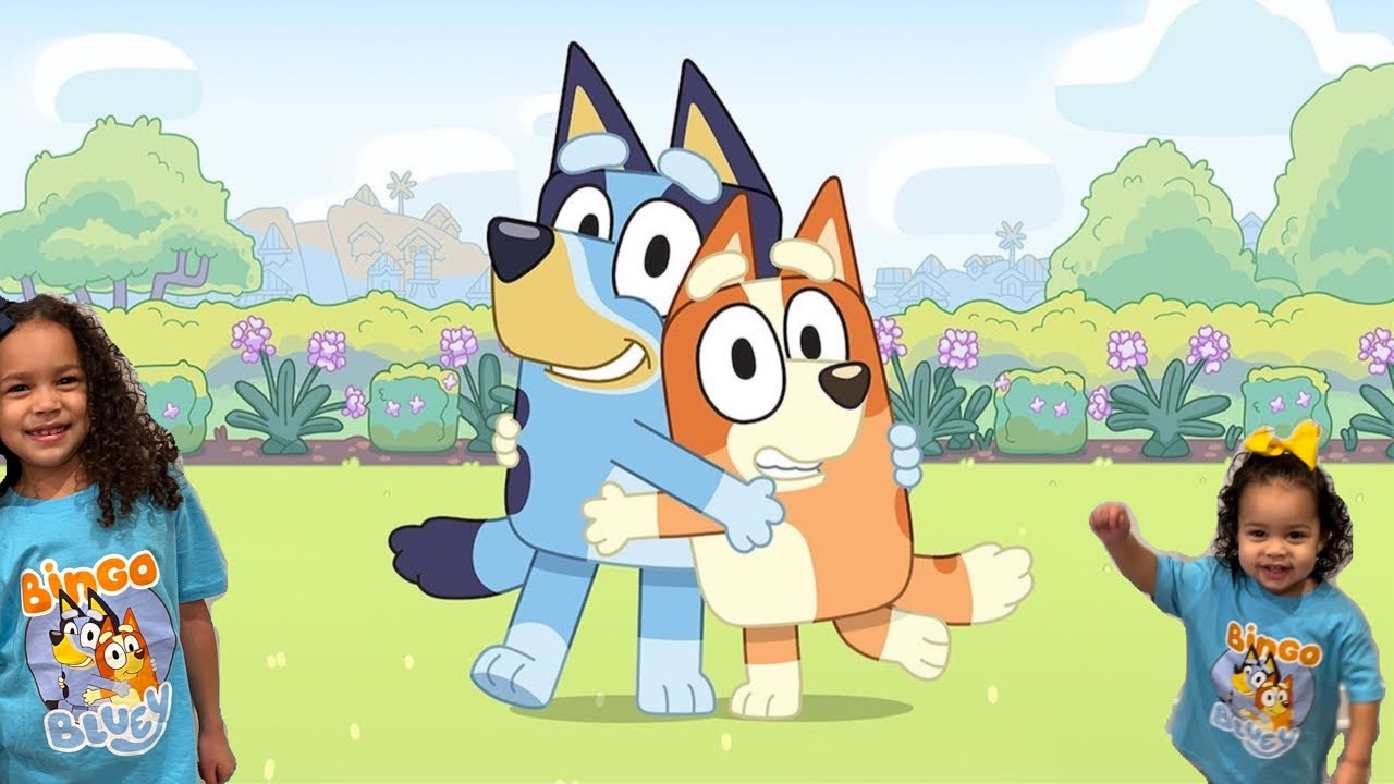 1280x720 Bluey and Bingo episodes Learning how to take turns! Love, laugh, and be kind, Desktop