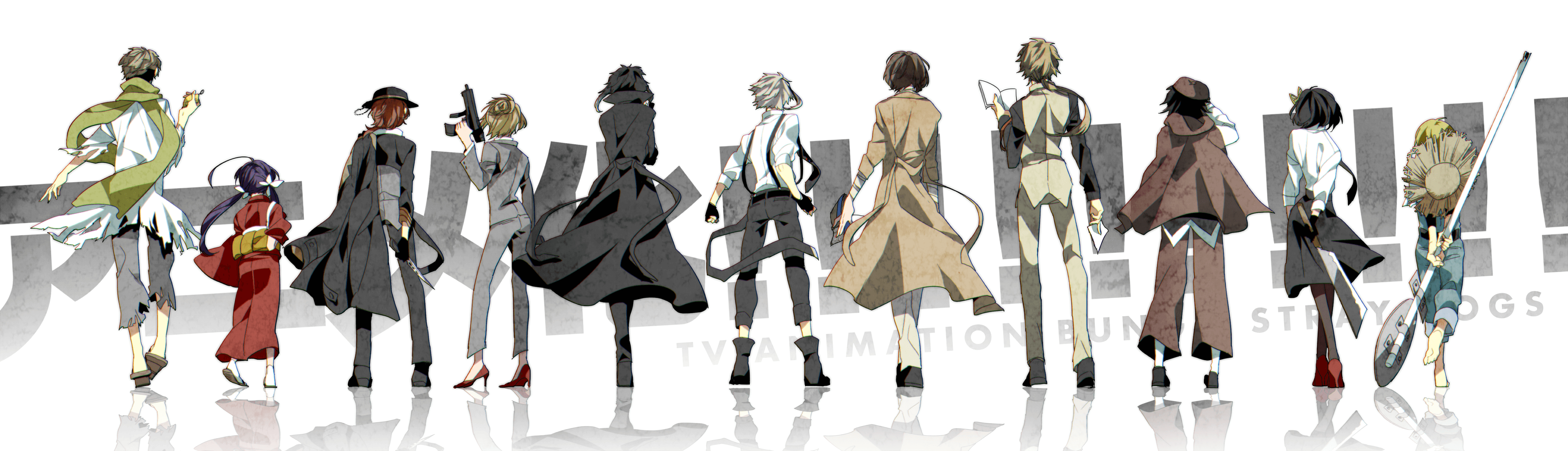 4000x1150 Bungou Stray Dogs HD, Dual Screen