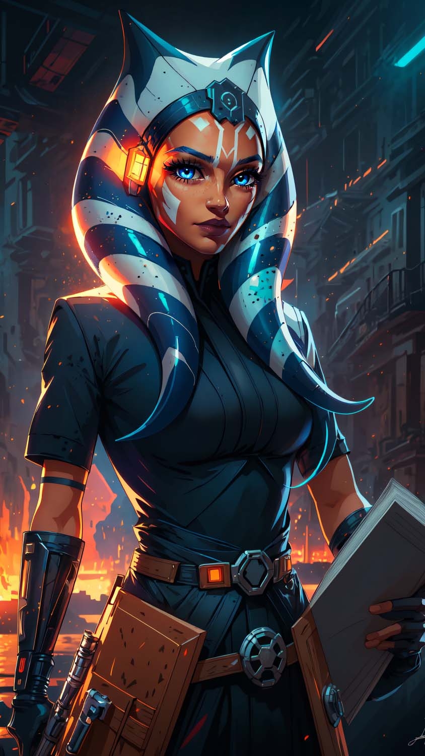 850x1500 Ahsoka Star Wars iPhone Wallpaper 4K, Phone
