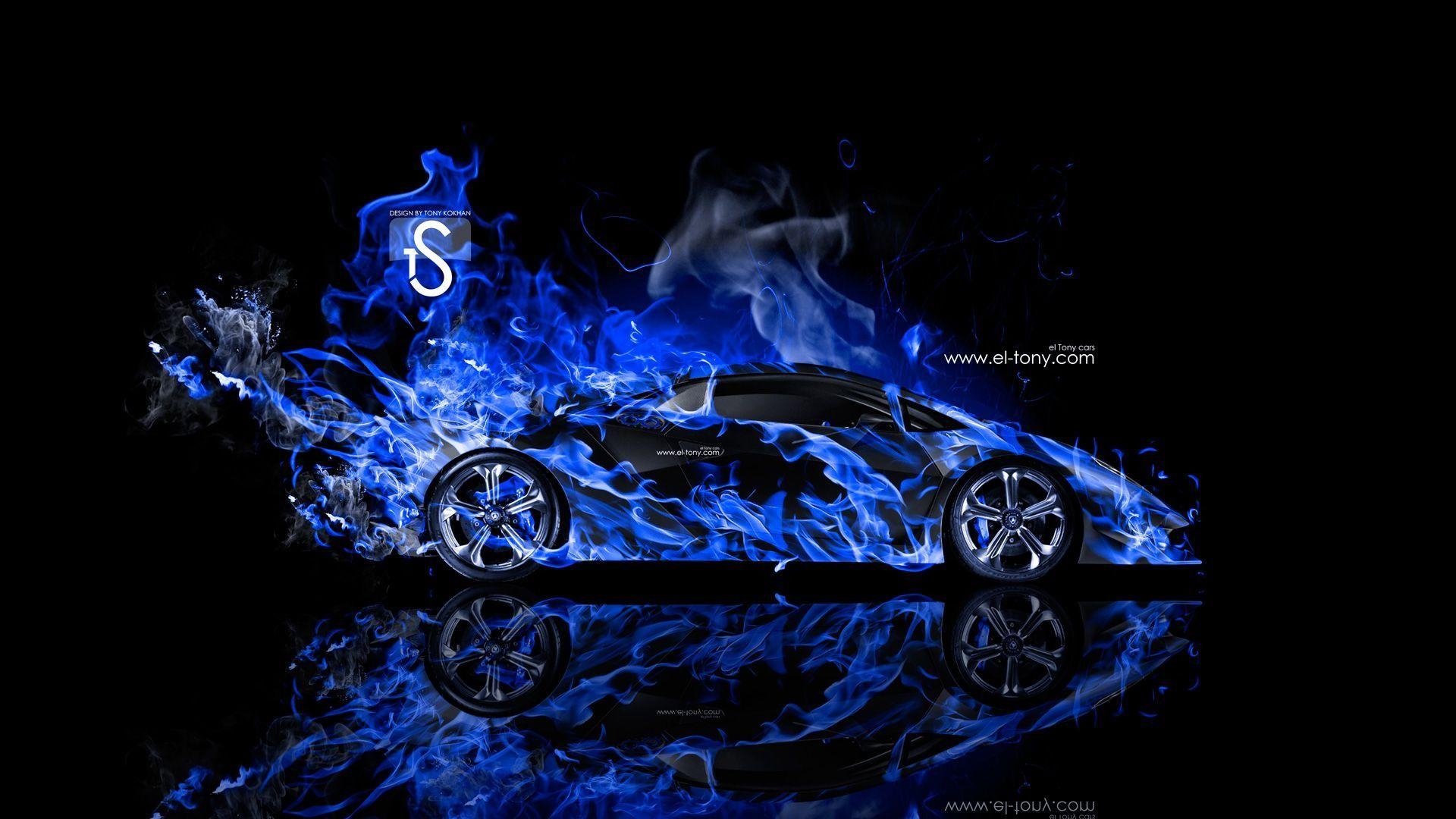 1920x1080 Black And Blue Lamborghini Wallpaper 1 Free HD Wallpaper, Desktop