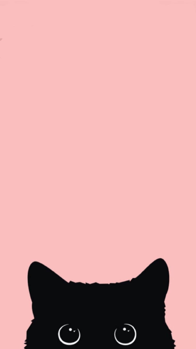 750x1340 Download Cute Kawaii Cat Pink Wallpaper, Phone