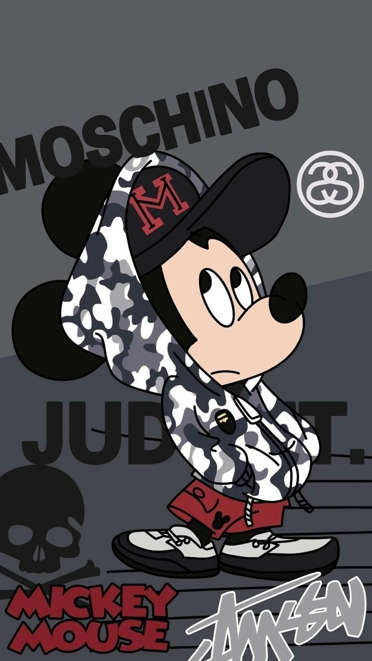 740x1310 Mickey Mouse Supreme Wallpaper, Phone