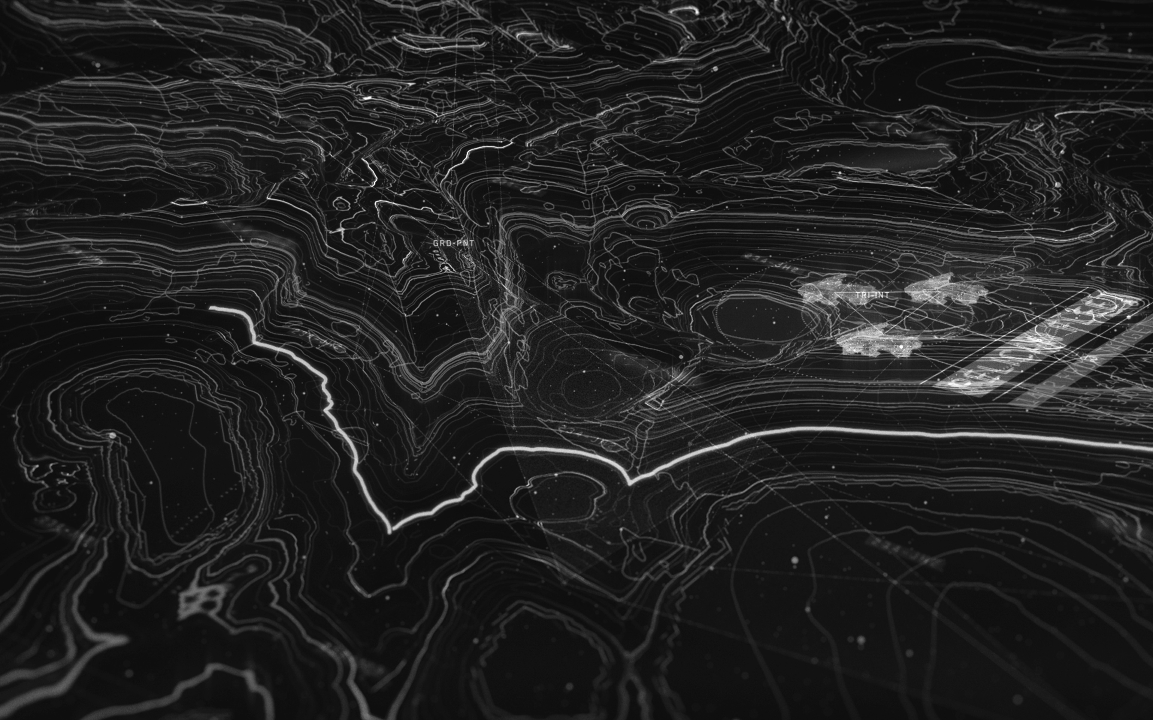 3840x2400 wallpaper for desktop, laptop. earch digital line abstract pattern background bw, Desktop