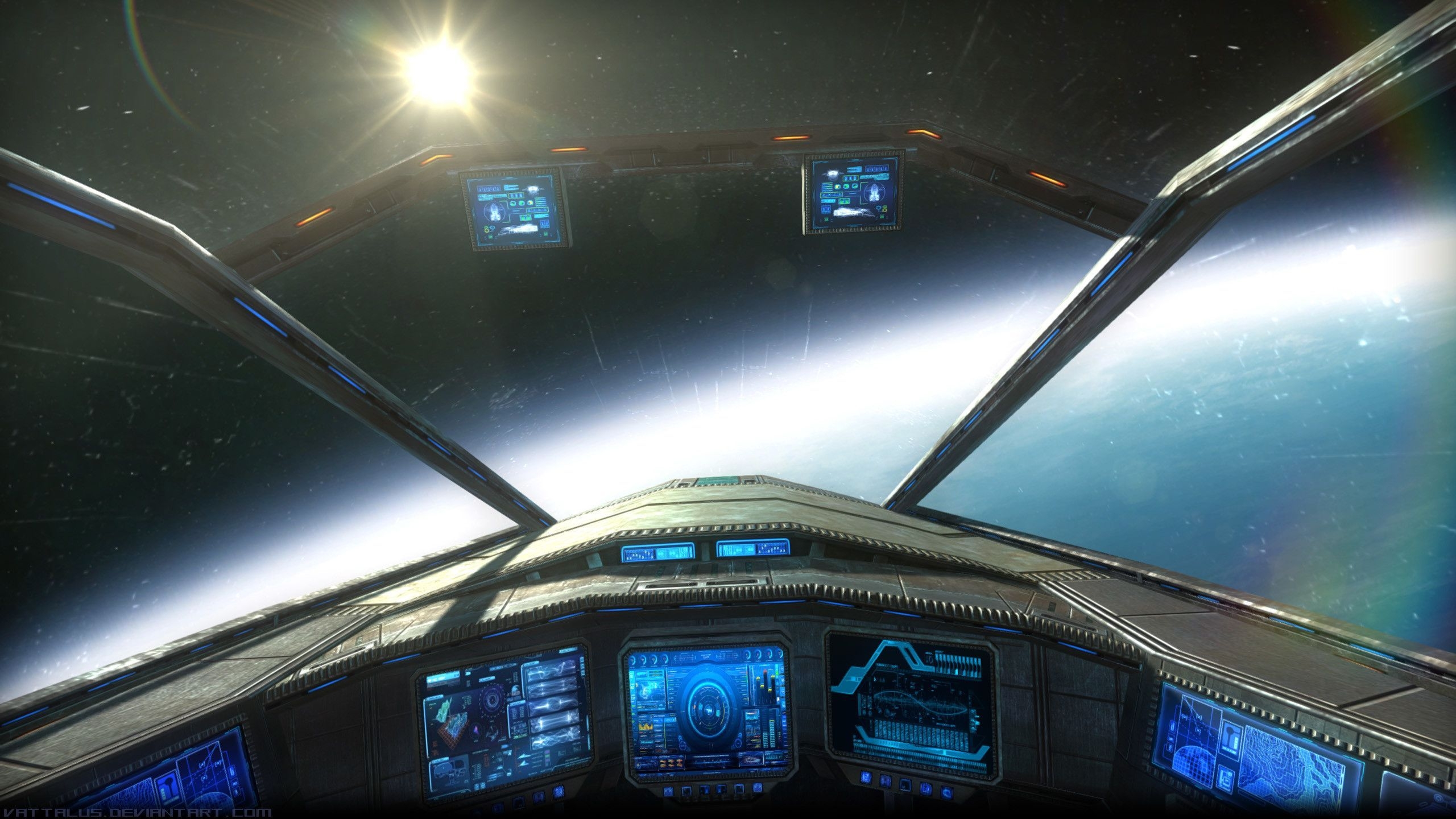 2560x1440 Spaceship Cockpit Wallpaper Free Spaceship Cockpit Background, Desktop