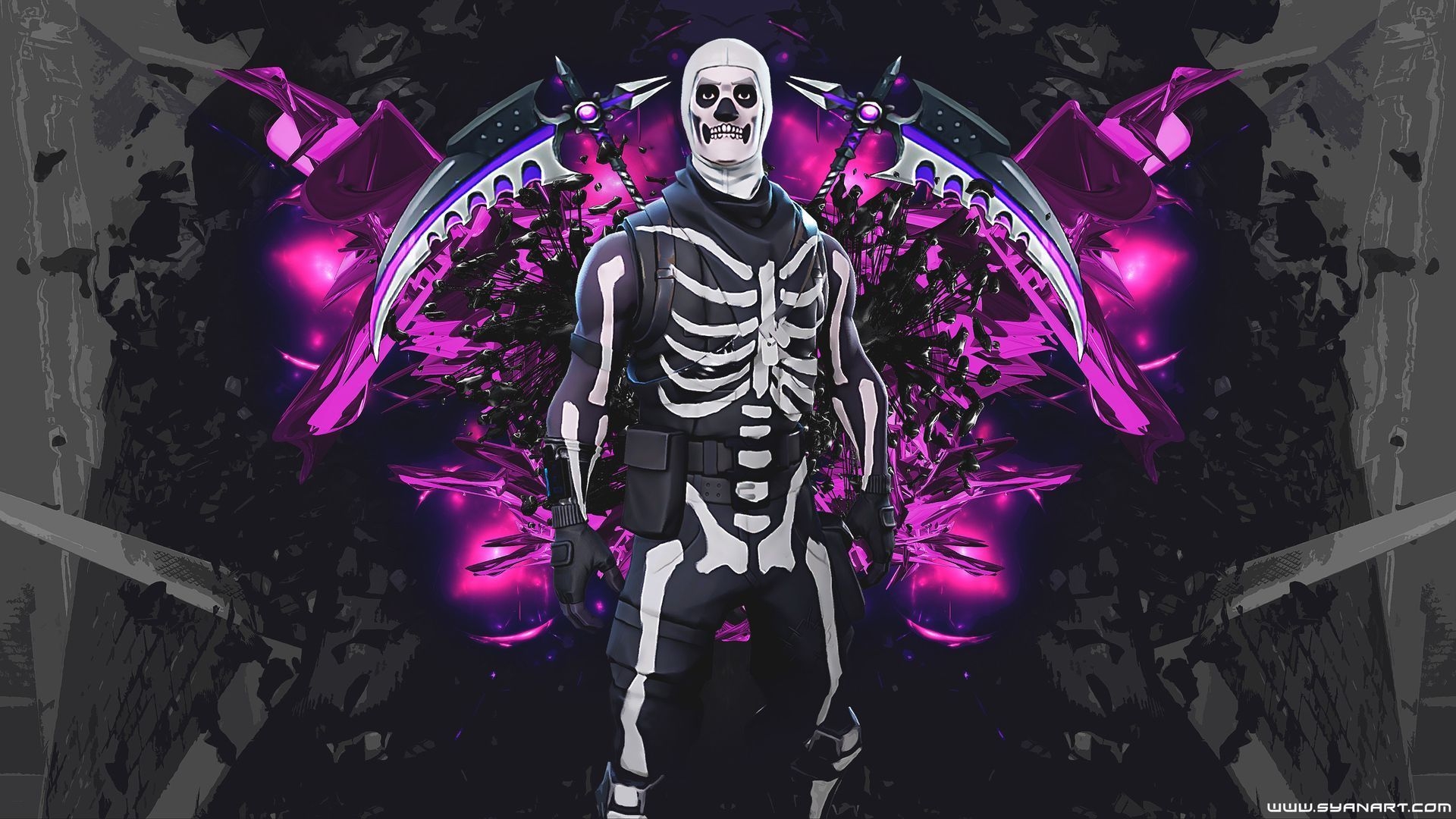 1920x1080 Fortnite Skull Trooper Desktop Wallpaper, Desktop