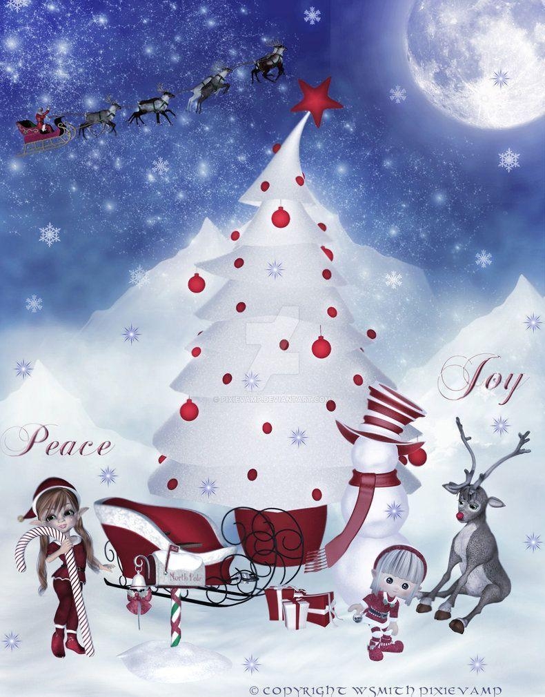 790x1010 Christmas Eve In Santa Land by pixievamp. Christmas Wallpaper, Phone