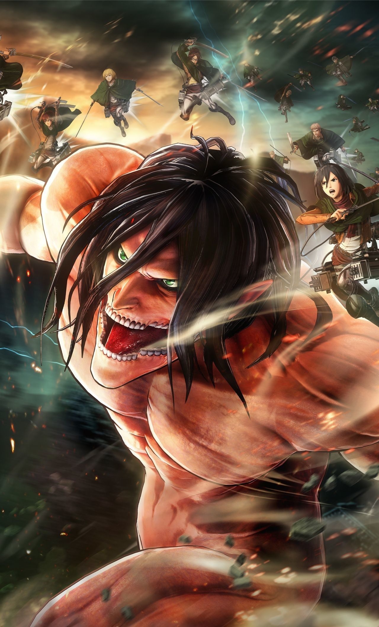 1280x2120 Attack On Titan Wallpaper Attack On Titan Ios Wallpaper Attack On Titan HD Wallpaper, Phone