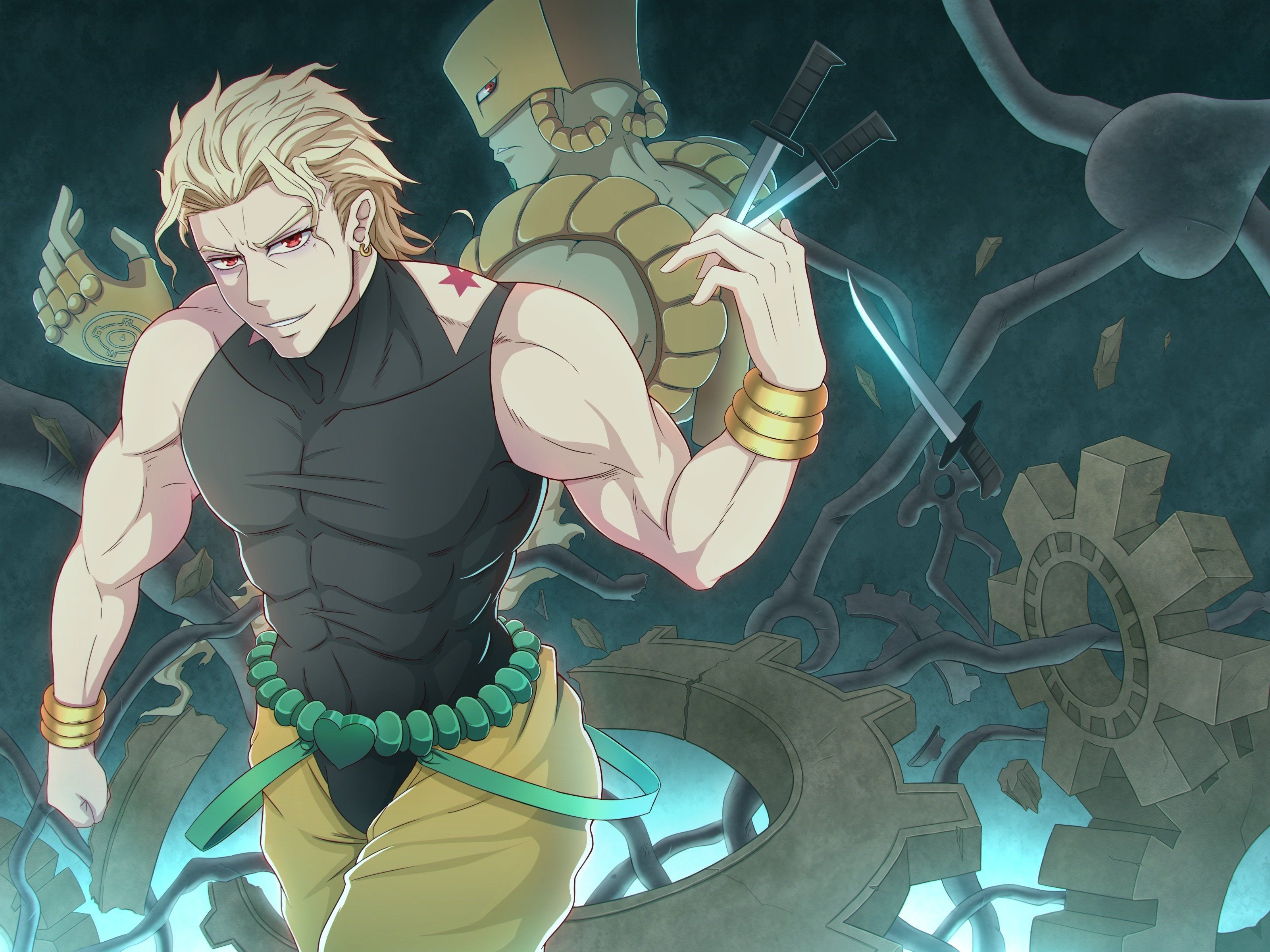 3200x2400 Male astrot blonde hair dio brando gloves jojo no kimyou na bouken, Desktop