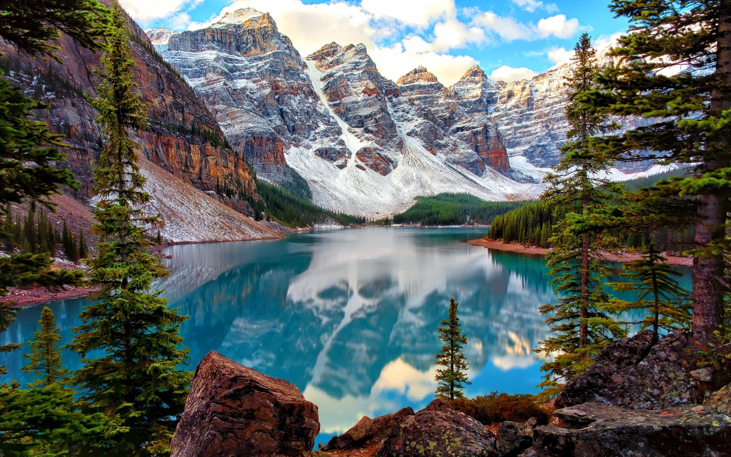 2560x1600 Moraine Lake HD Wallpaper, Desktop