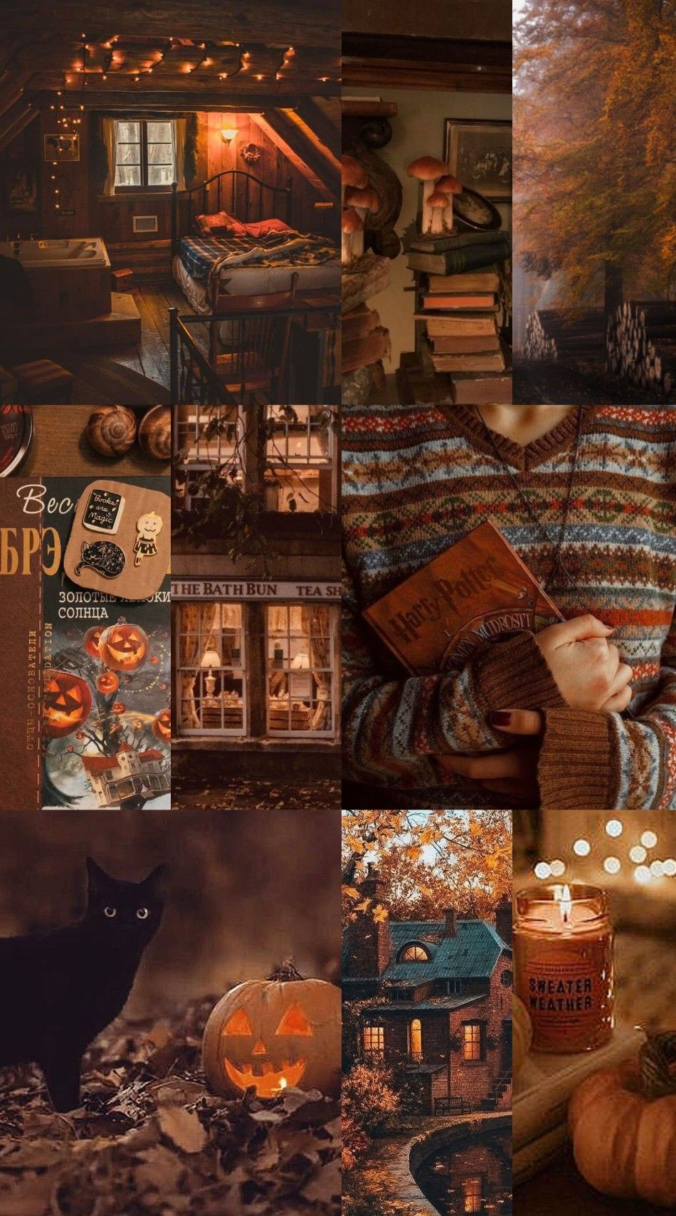 950x1710 Aesthetic Brown Wallpaper, Brown leaves I Take You. Wedding Readings. Wedding Ideas, Phone