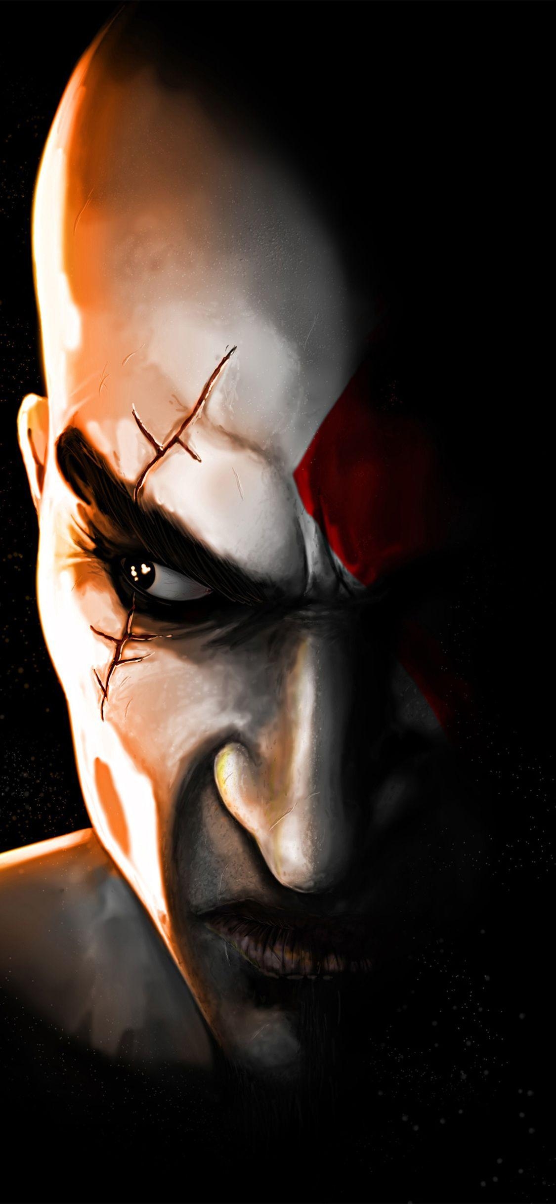 1130x2440 Kratos God War Game iPhone X. iPhone games, Kratos god of war, Phone