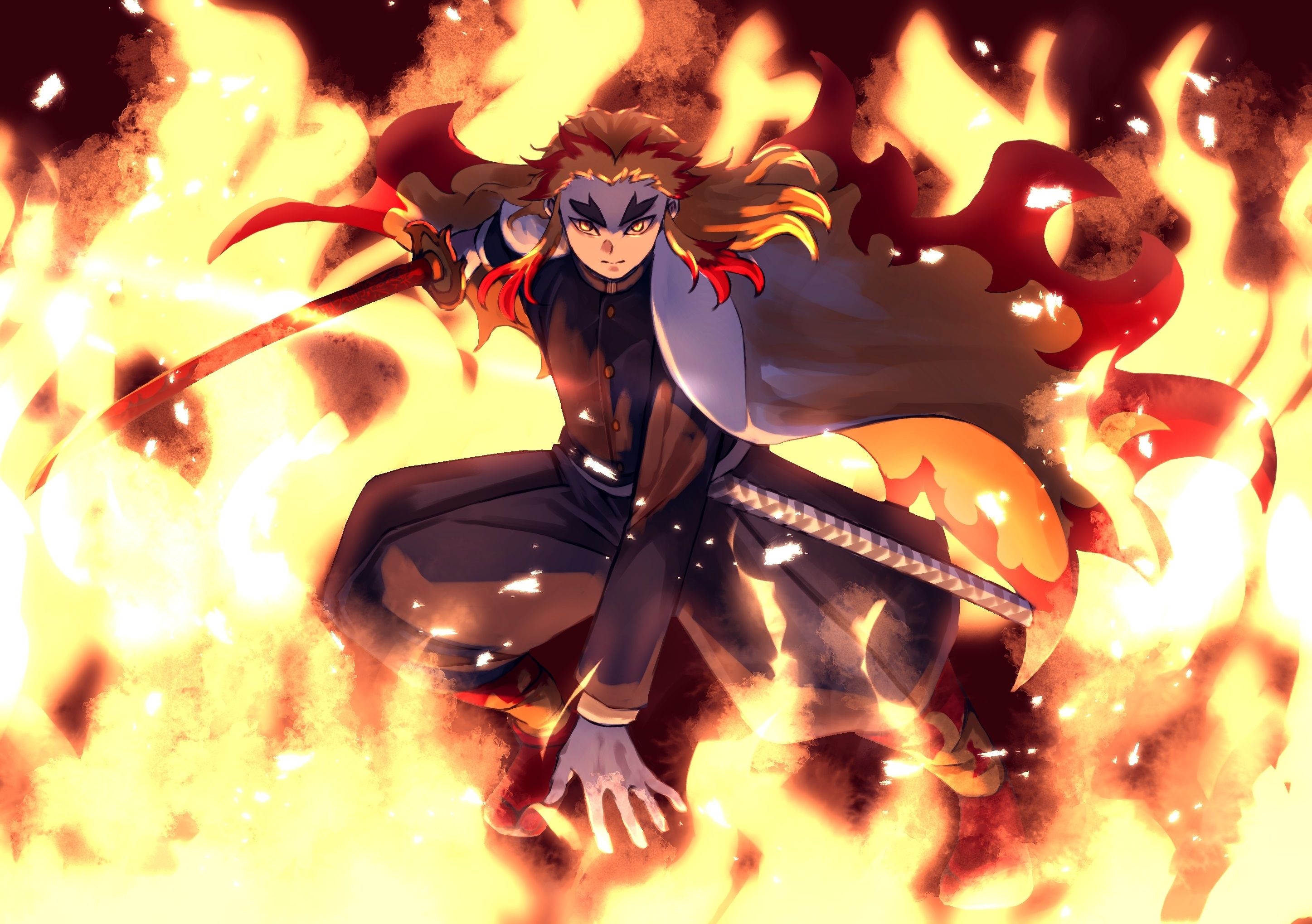 2900x2040 Kyojuro Rengoku From Demon Slayer HD Laptop Wallpaper, HD Anime 4K Wallpaper, Image, Photo and Background, Desktop