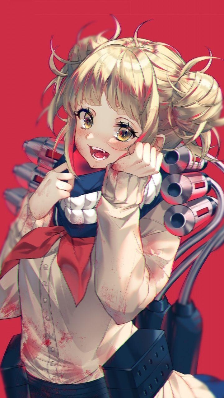 720x1280 Himiko Toga, Boku no Hero Academia, yellow eyes,  wallpaper, Phone