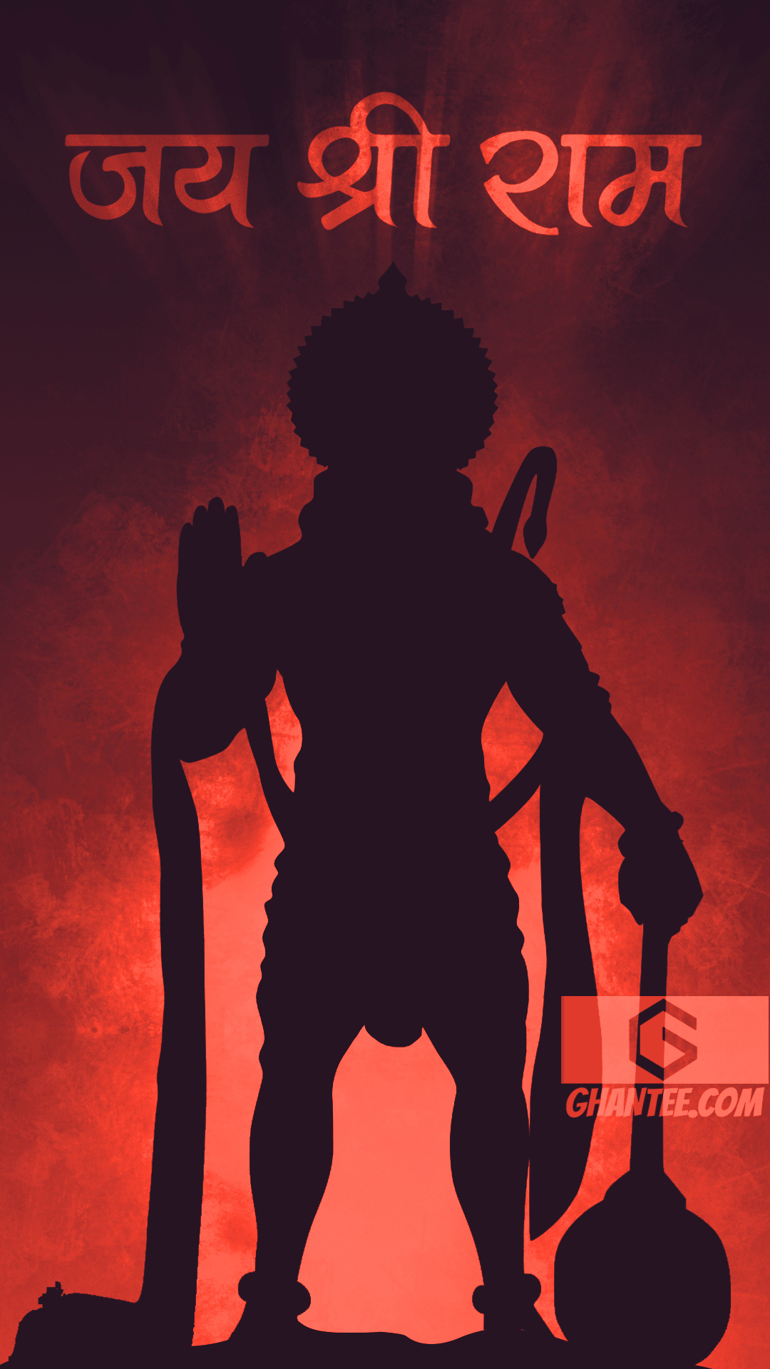 1080x1920 hanuman bhagwaan dark phone wallpaper, Phone