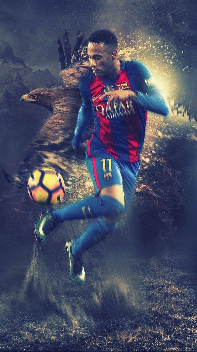 670x1200 Neymar Jr Fcb Wallpaper Download, Phone