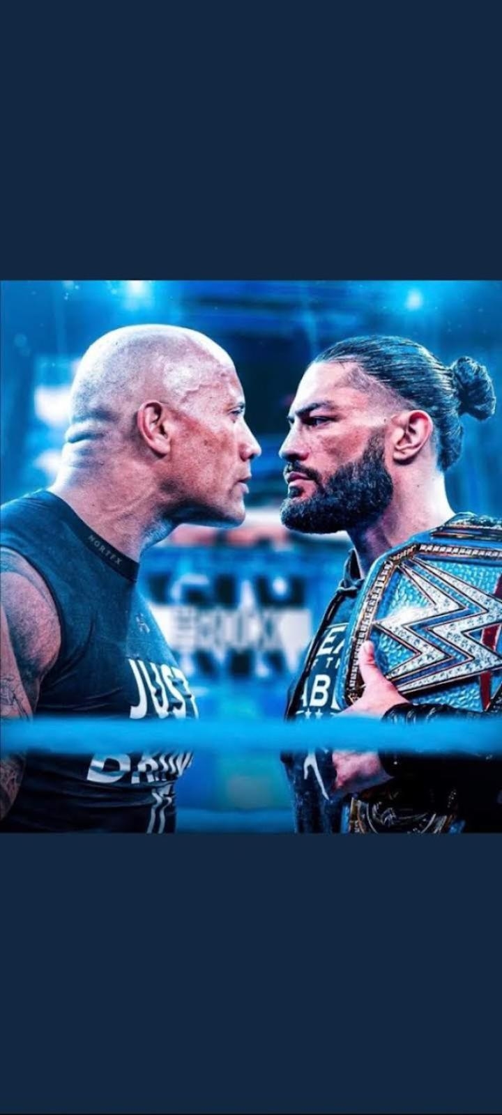 720x1600 guys book Roman Reigns vs The Rock, Phone