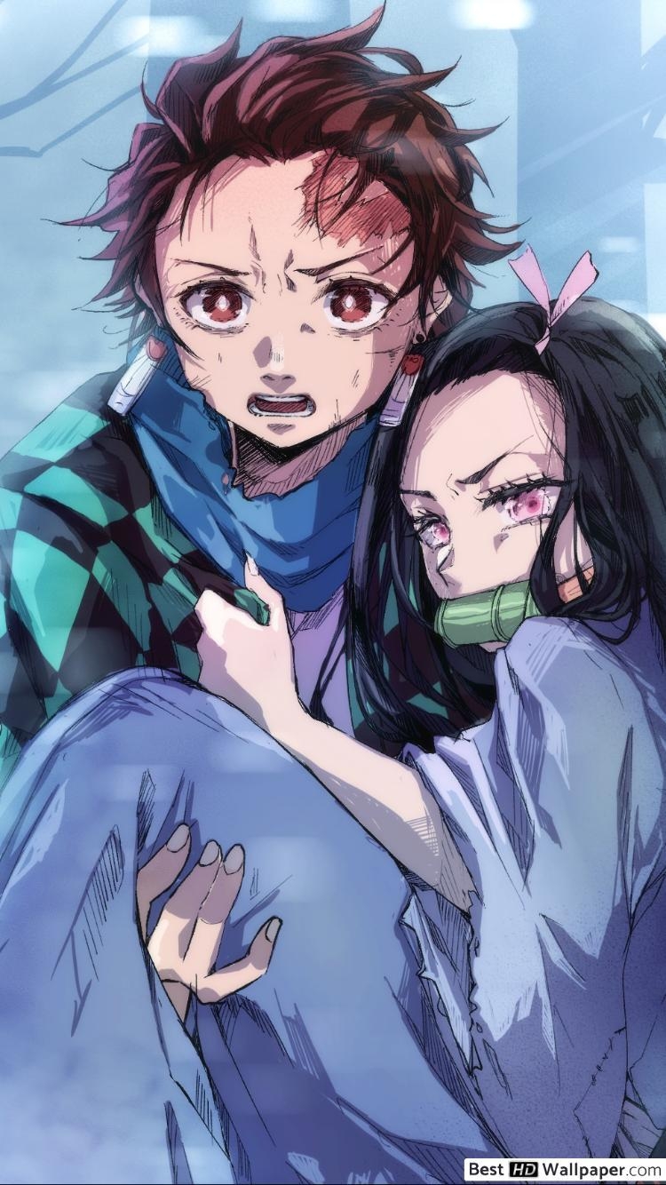 750x1340 Tanjirou Kamado & Nezuko Kamado HD wallpaper download, Phone