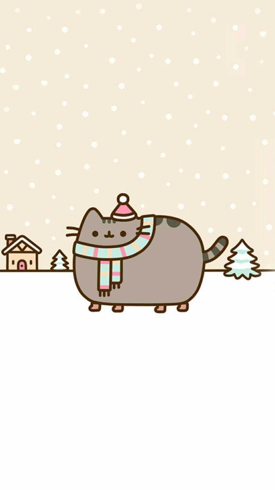 1080x1920 Pusheen Christmas Wallpaper Free Pusheen Christmas, Phone