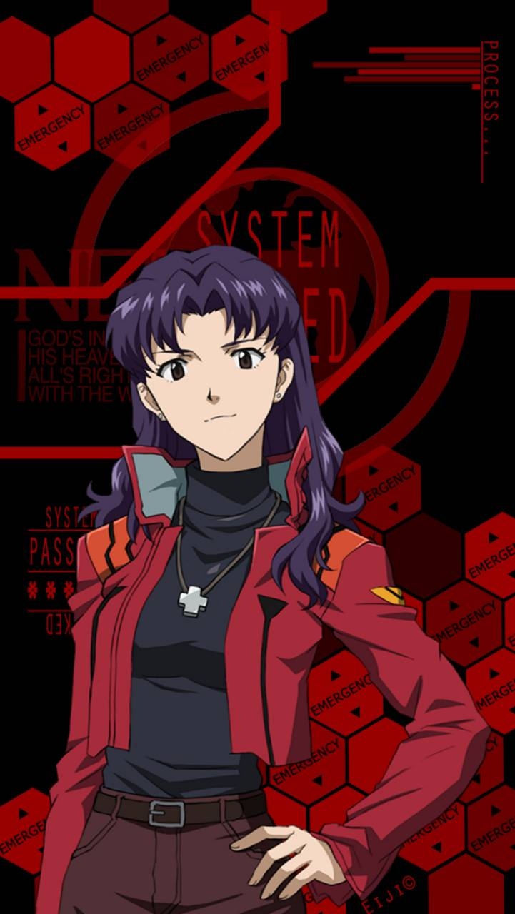 730x1280 Misato Katsuragi wallpaper, Phone