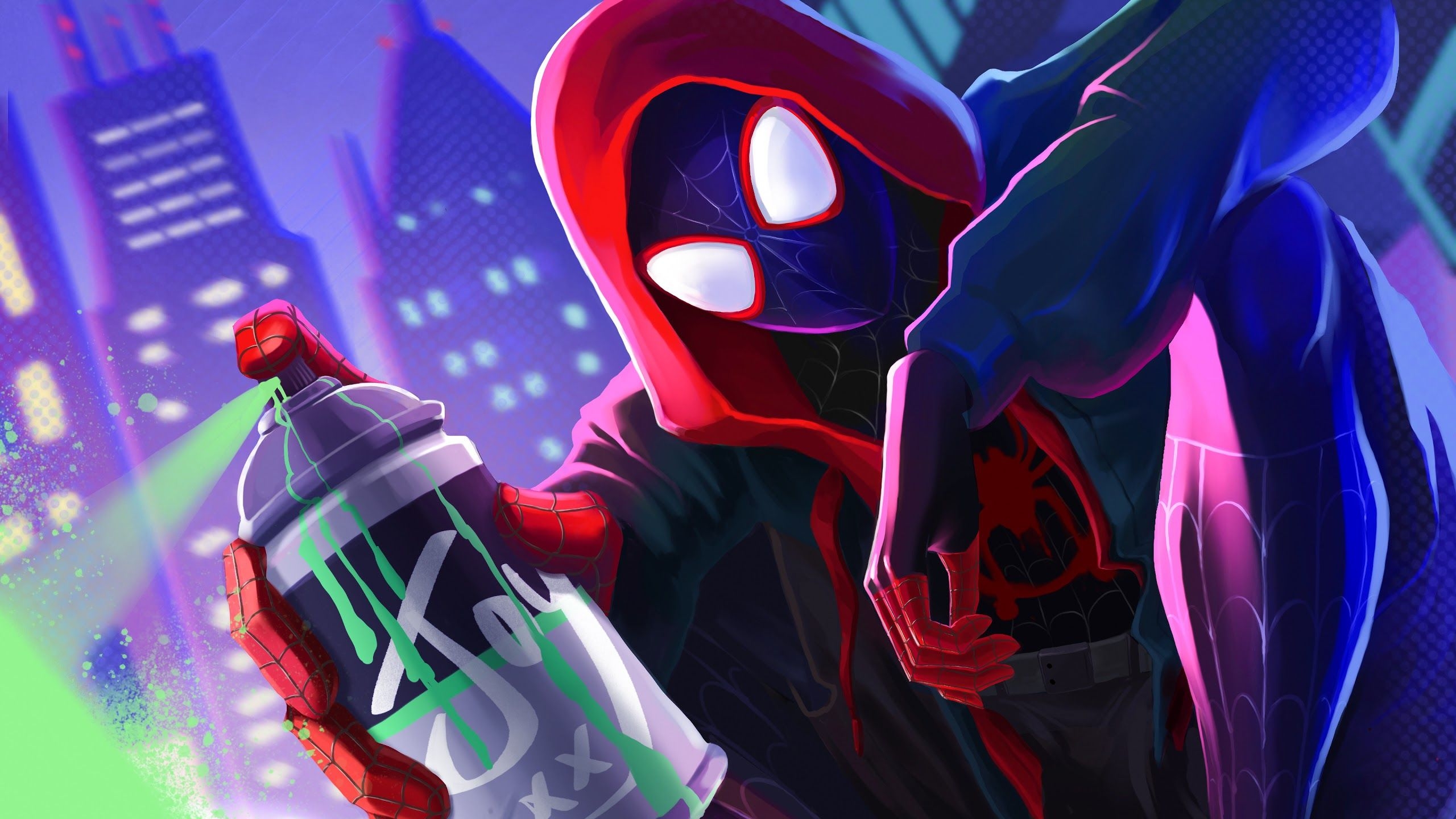 2560x1440 Miles Morales Spider Man: Into The Spider Verse 4K Wallpaper, Desktop