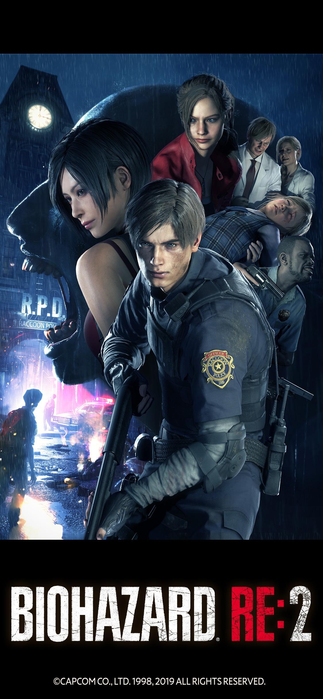 1130x2440 Resident Evil 2 Official Wallpaper for iPhone X, Phone