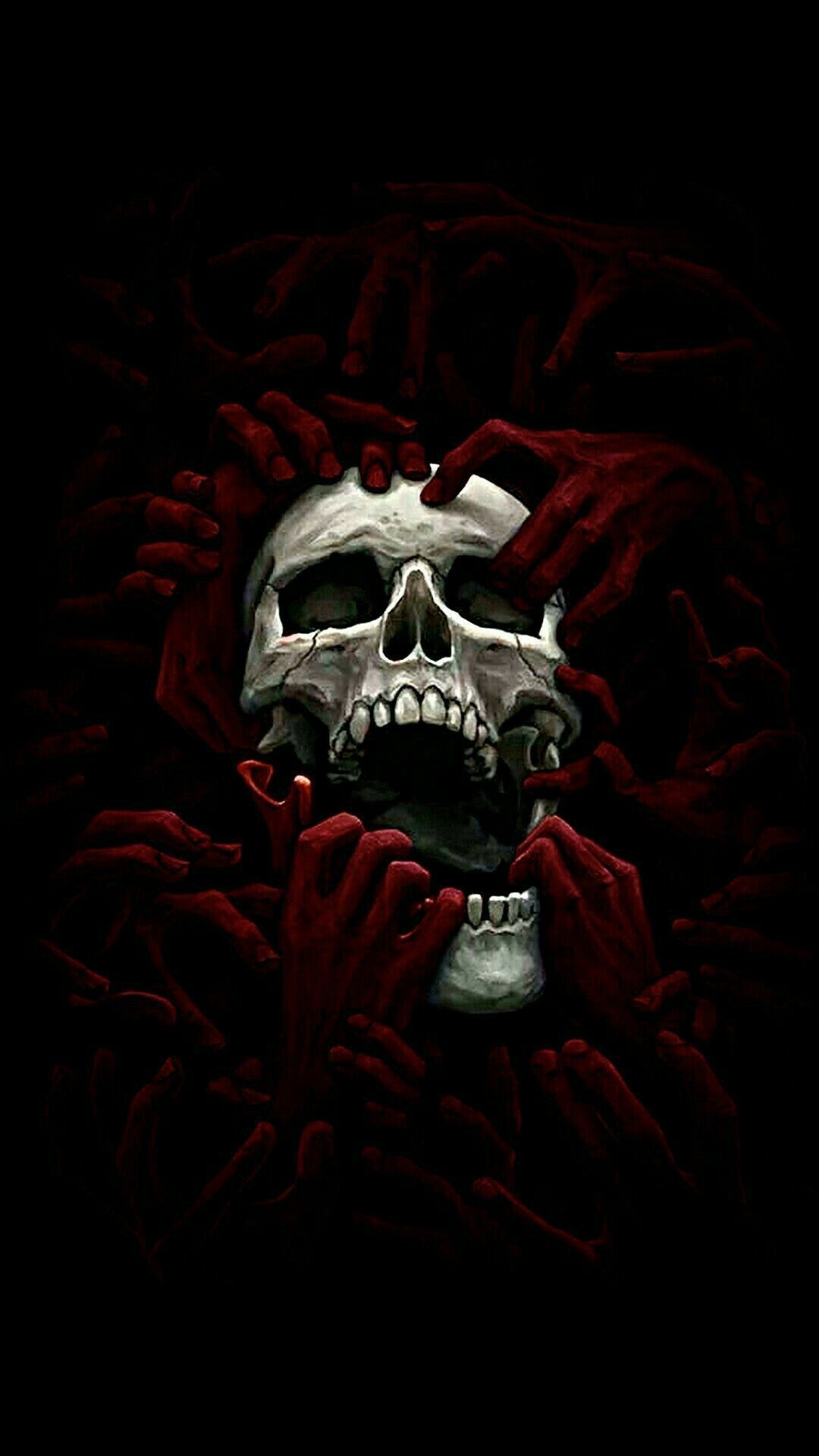 1080x1920 Black Skull iPhone Wallpaper Free Black Skull iPhone Background, Phone