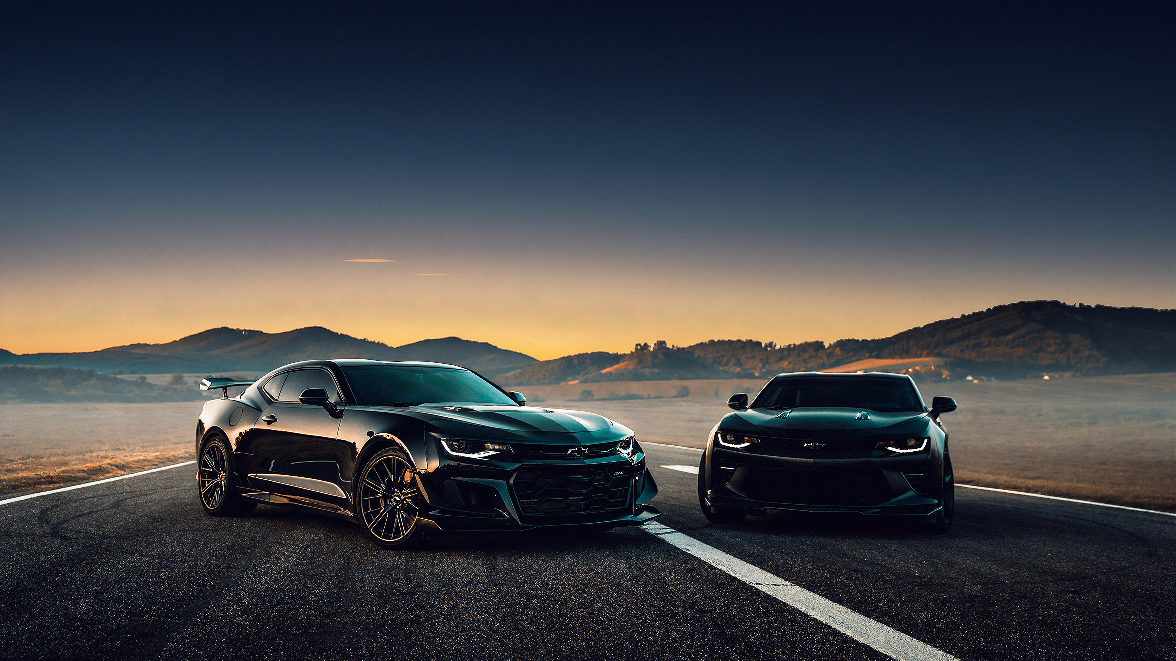 3840x2160 Wallpaper 4k Black Camaro On Road Side 4k Wallpaper, Cars Wallpaper, Chevrolet Camaro Wallpaper, Chevrolet Wallpaper, Hd Wallpaper, Desktop