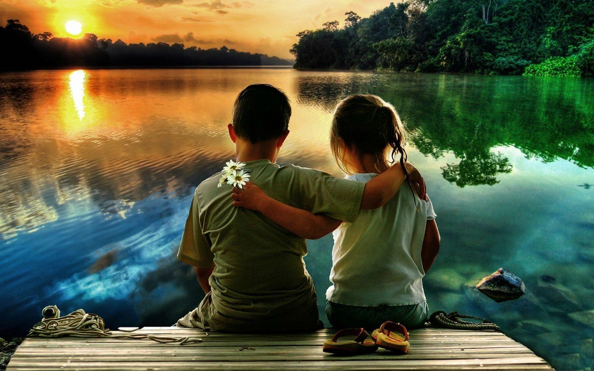 1920x1200 Childhood Friendship Boy And Girl. Love HD Wallpaper Free Download, Desktop