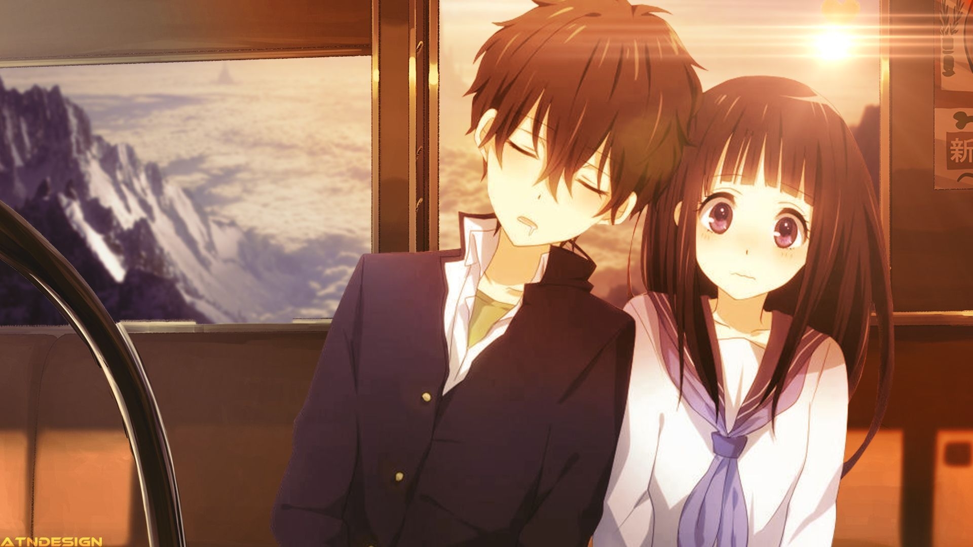 1920x1080 Beautiful Anime Couple Wallpaper, Desktop