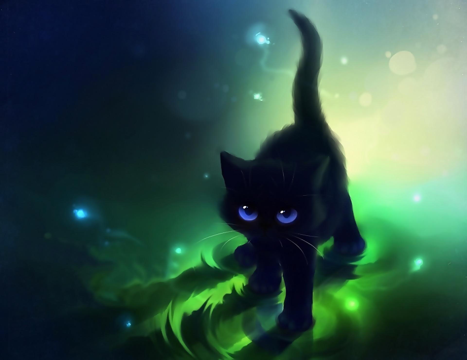 1920x1490 Anime Cat Wallpaper, Desktop