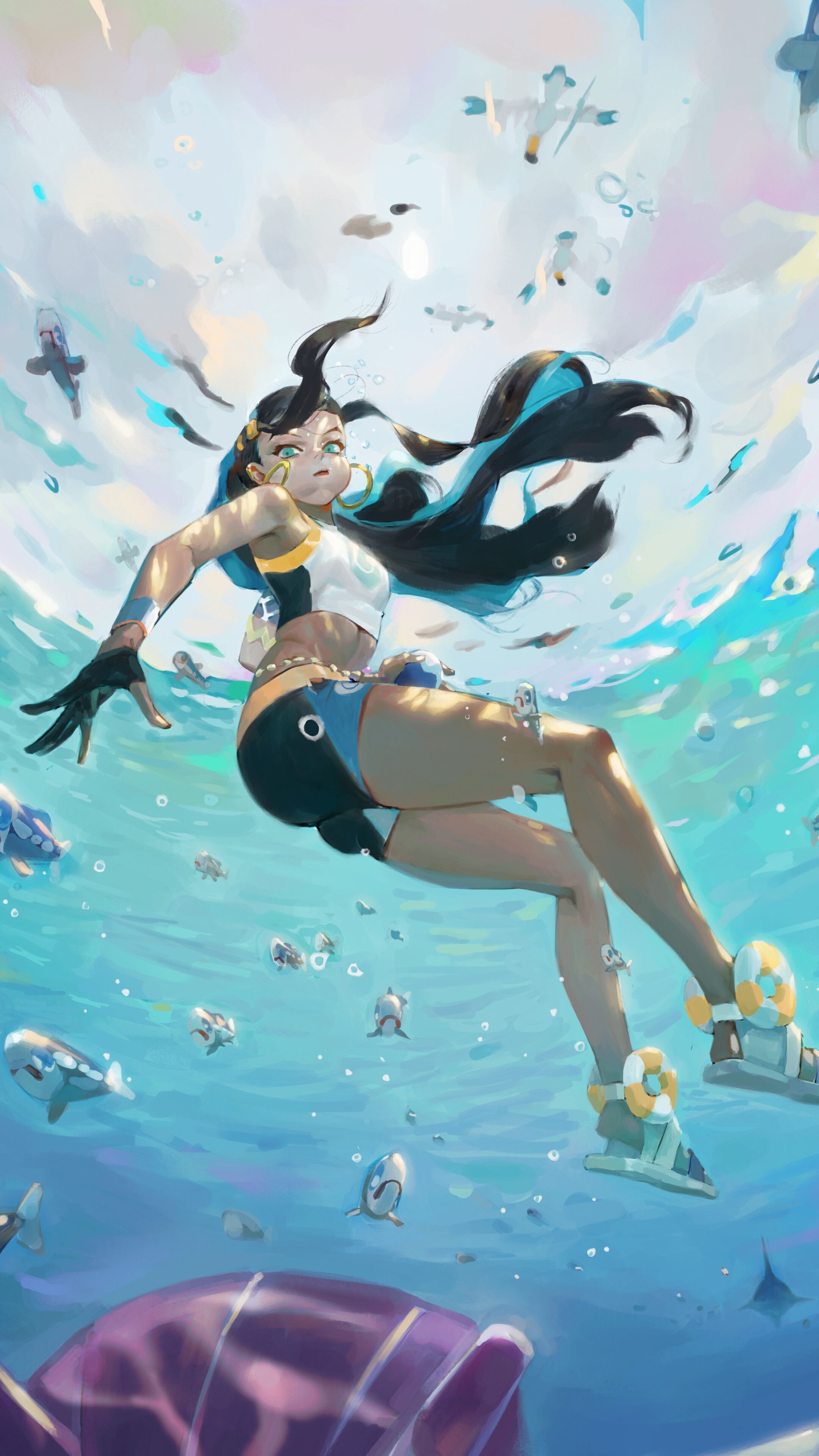 2160x3840 Nessa, Underwater, Pokemon Sword and Shield, Gym Leader, 4K phone HD Wallpaper, Image, Background, Photo and Picture. Mocah HD Wallpaper, Phone