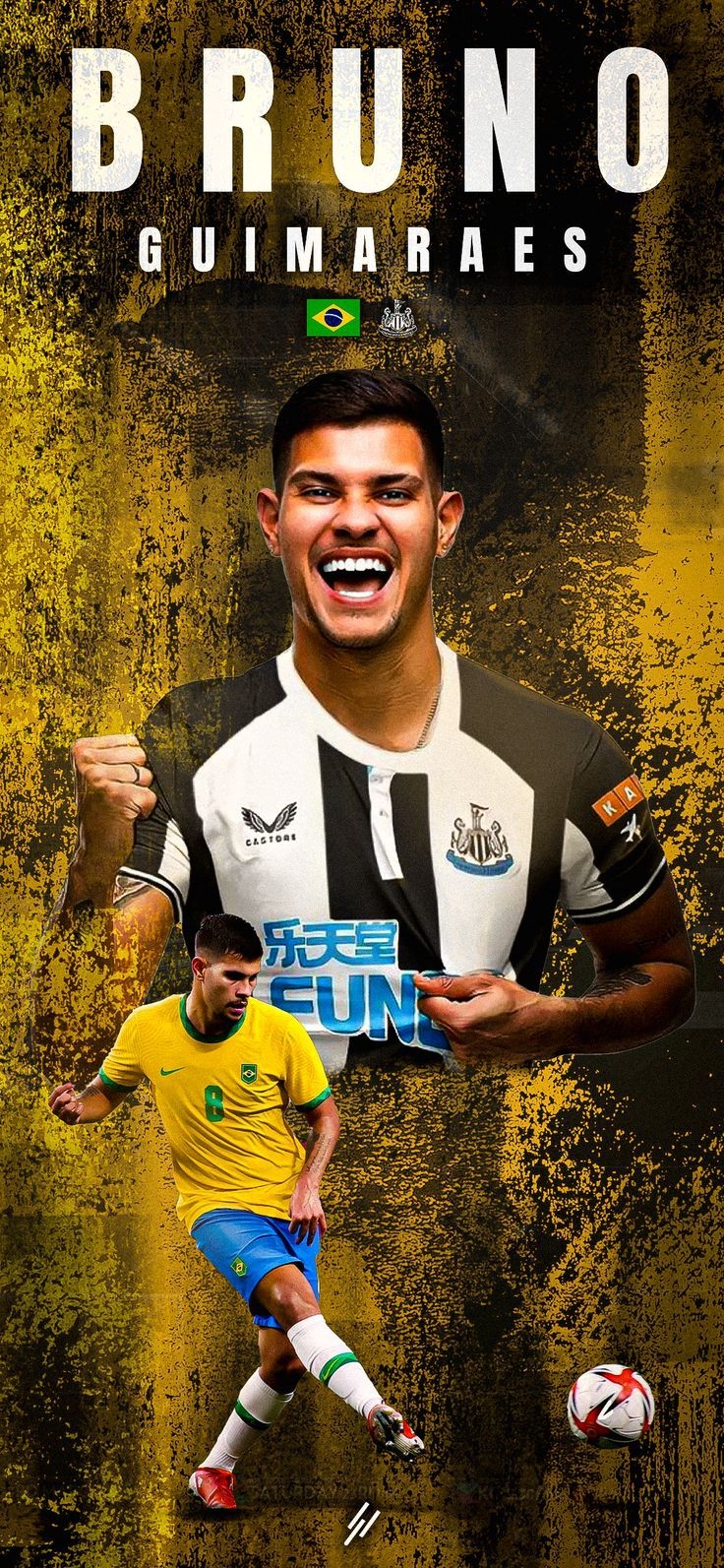 740x1600 Newcastle United, Phone