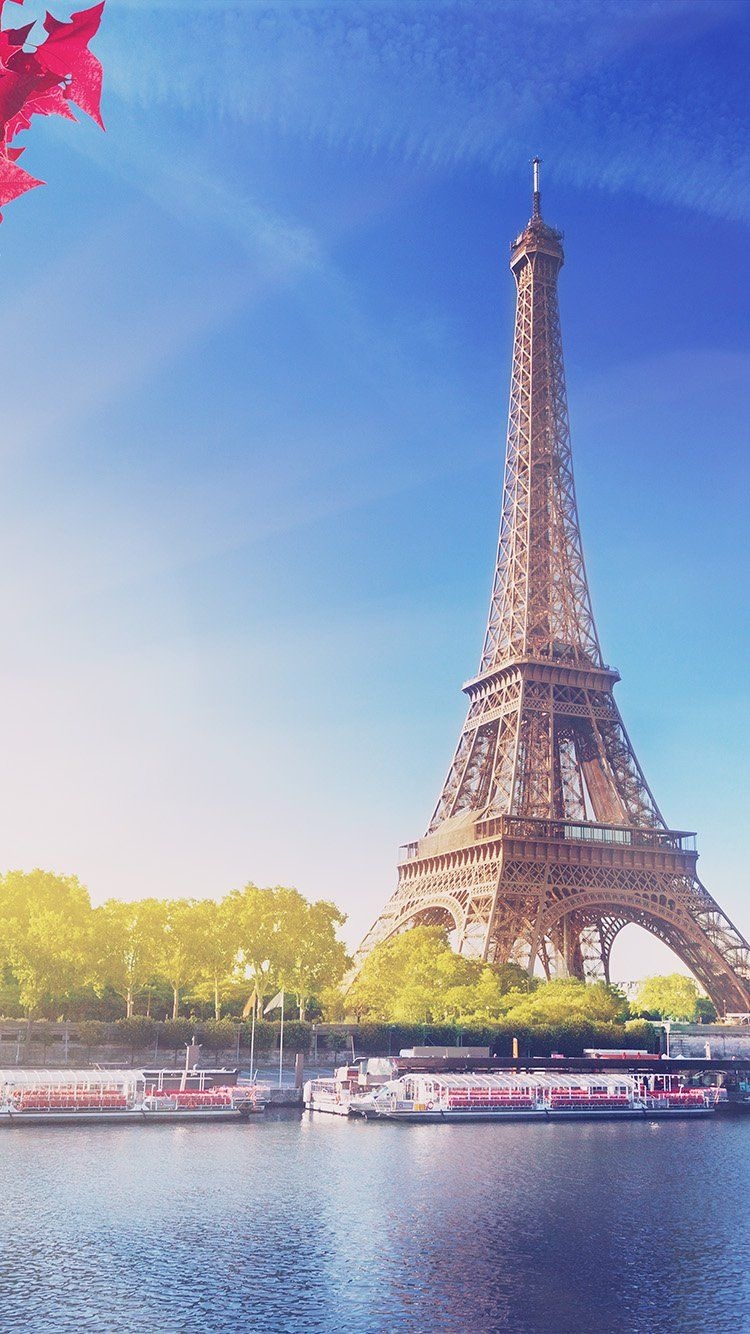 750x1340 Sky Blue Eiffel Tower Nature Paris City Flare. Nature Paris, Eiffel Tower, Paris City, Phone