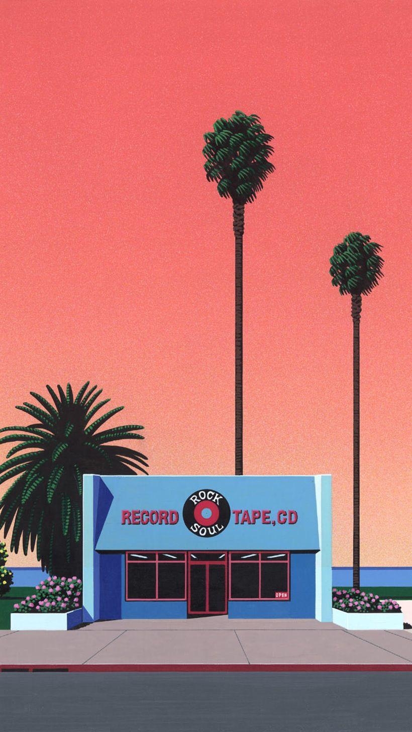 820x1460 One of my wallpaper (artist: Hiroshi Nagai), Phone