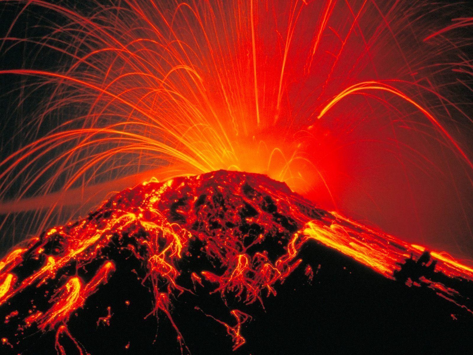 1600x1200 Download Volcano Lava wallpaper, burst lava volcano image. High, Desktop