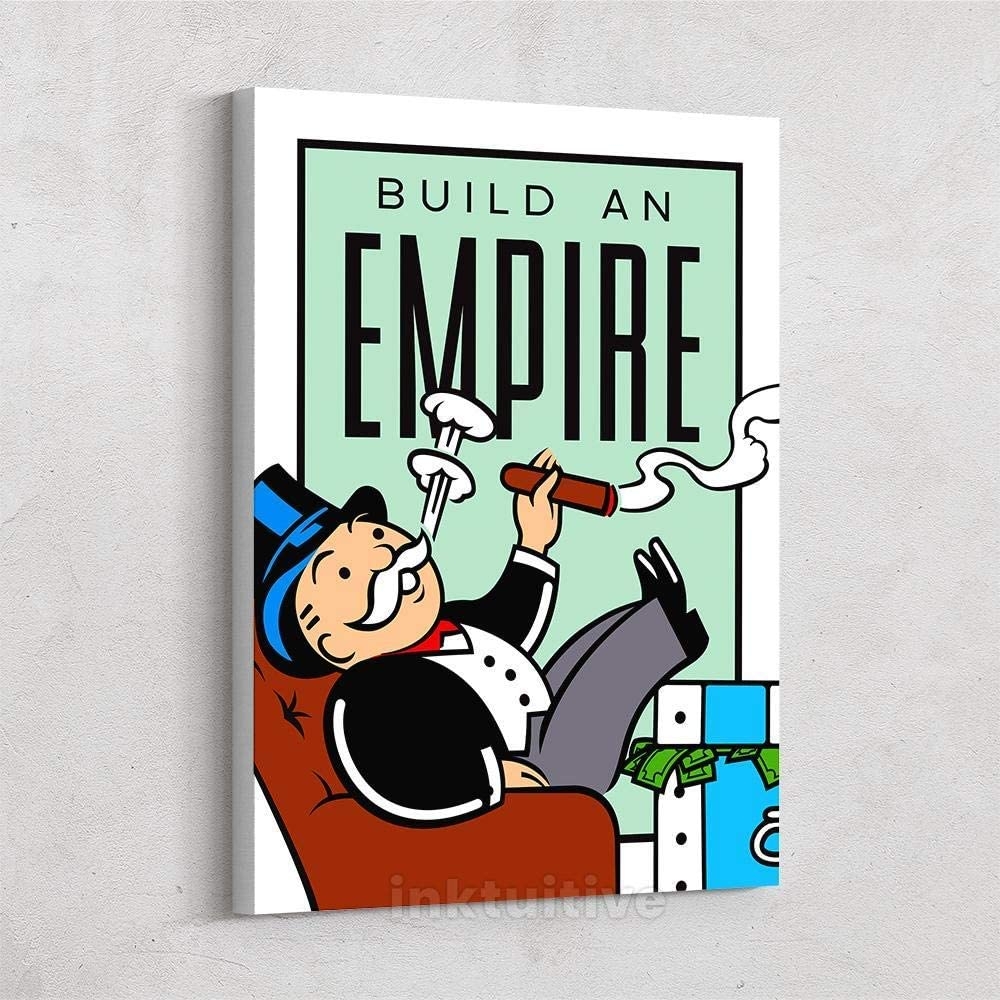 1000x1000 Inktuitive 'Build an Empire' Inspirational Wall Artx18 Inches. It Takes A Step at A Time to Build Your Empire. Motivational Wall Art: Posters & Prints, Phone