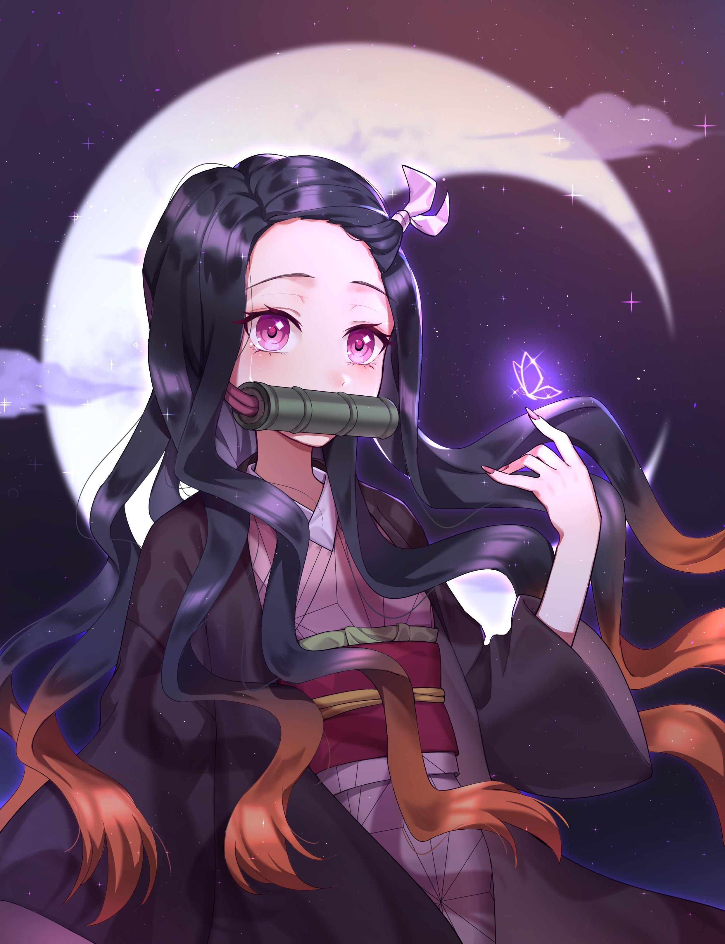 2480x3230 Kamado Nezuko no Yaiba Anime Image Board, Phone