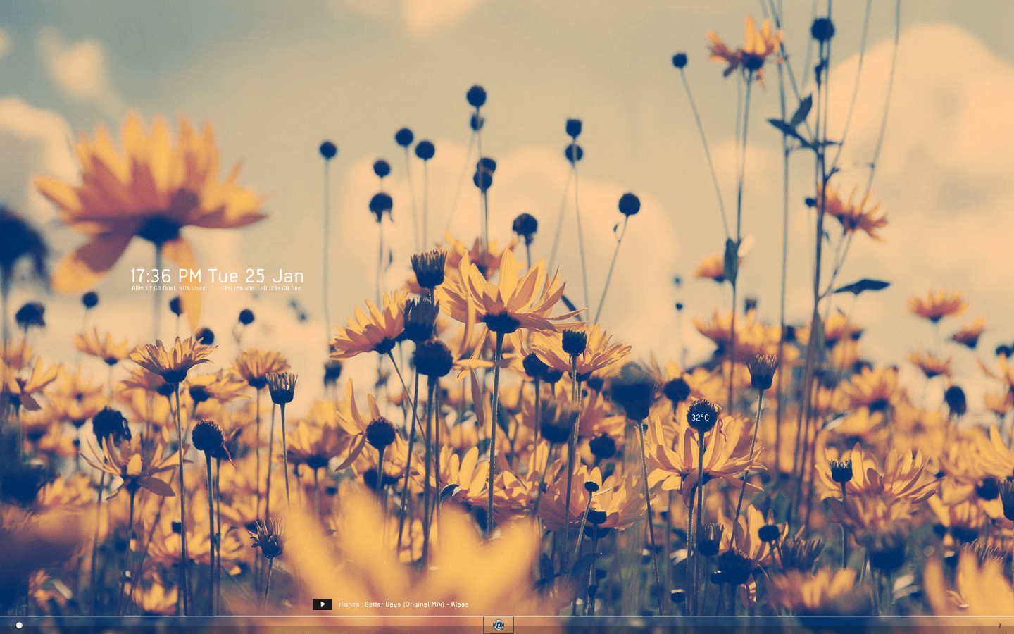 1440x900 Hipster Sunflower Wallpaper Free Hipster Sunflower, Desktop