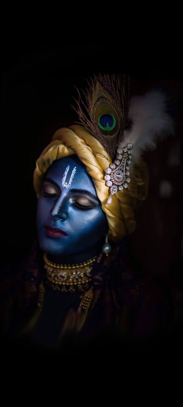 740x1640 Lord Krishna Android Wallpaper, Phone