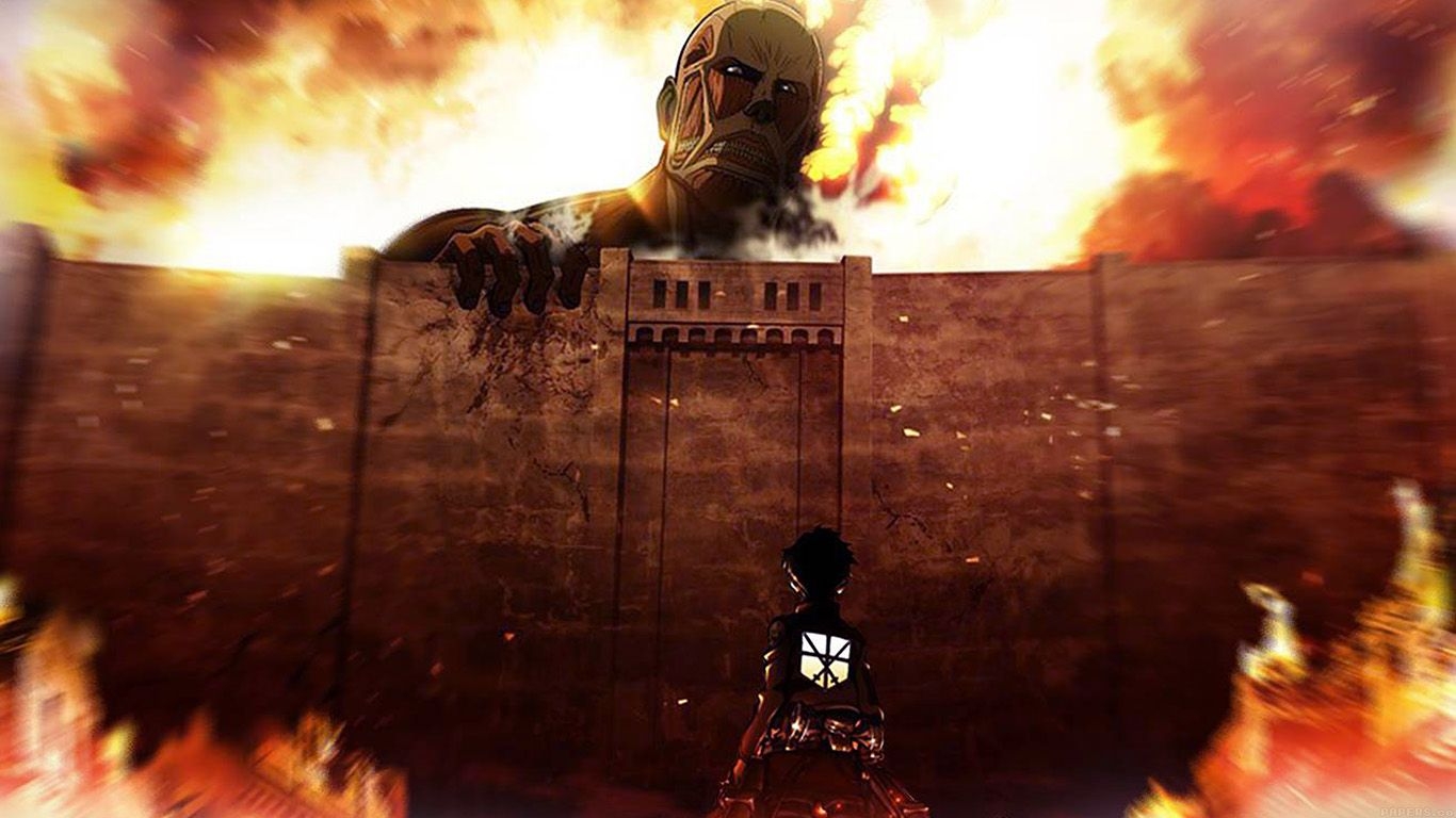 1370x770 31++ Anime Wallpaper 4k Attack On Titan, Desktop