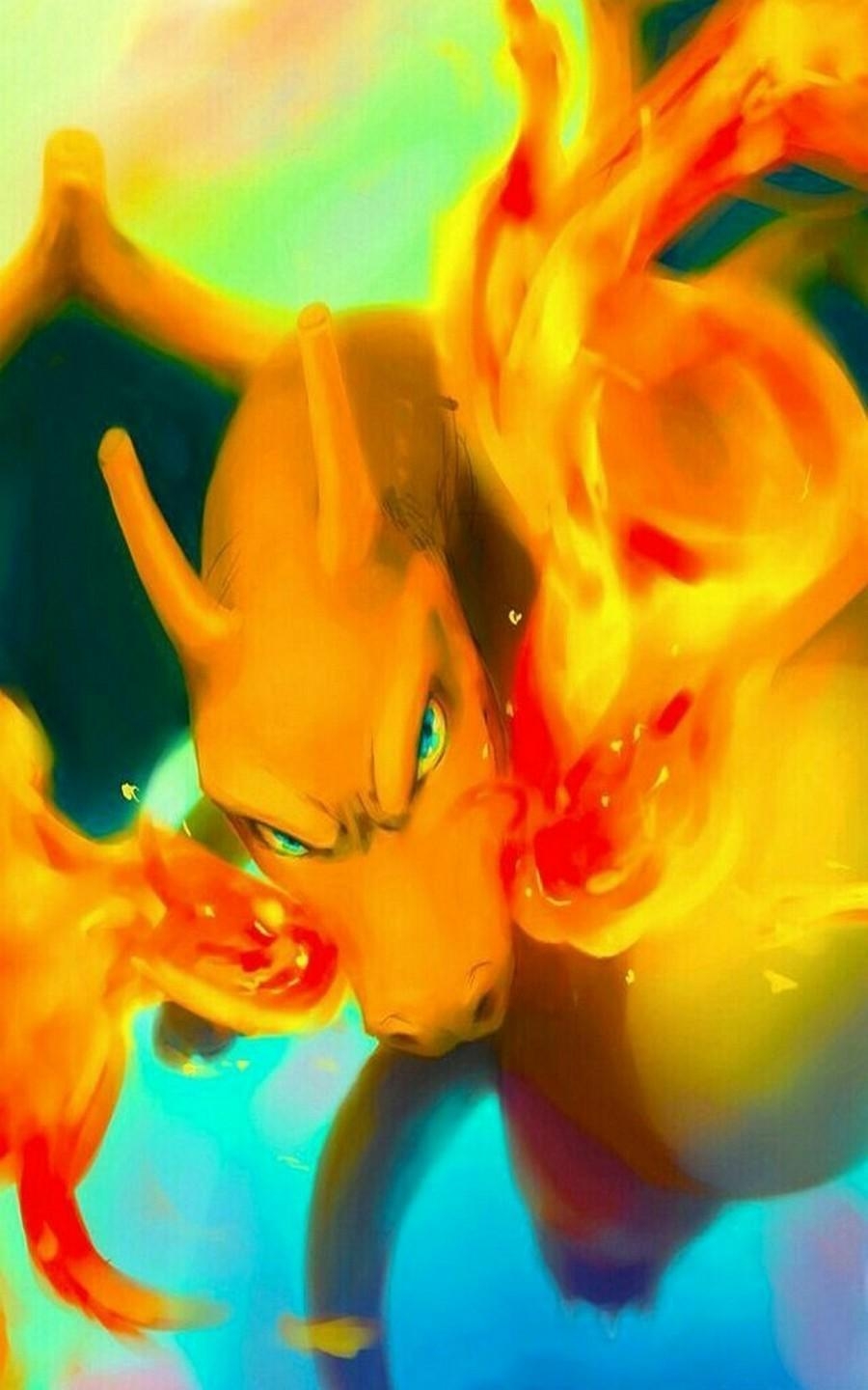 900x1440 Charizard Wallpaper, Phone